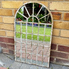 Metal Arched Wall Mirror Large