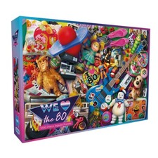 Gibsons Games We Love The 80's 1000 Piece Jigsaw Puzzle Toys G7145