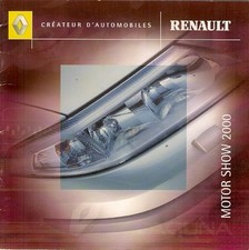 Renault New Models & Concepts Motorshow 2000 UK Brochure Clio Scenic Avantime