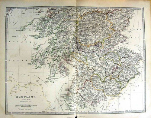 Original old antique print - original,