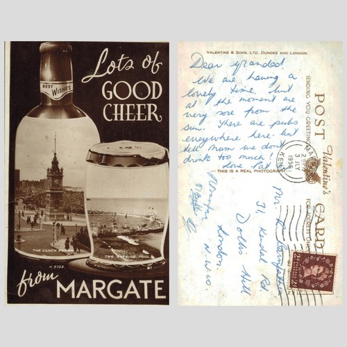 Vintage postcard margate - postcard,