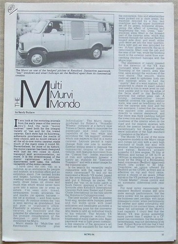 Murvi mondo motor caravan - mondo,