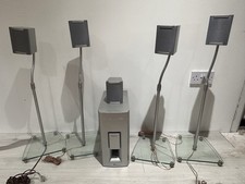 LG FE-3500TE X5 Surround Sound Speakers, Stands & FE-3500WE Subwoofer 60W 8 Ohm