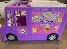 Barbie Camper Van Burger Food Truck Excellent Condition Girls Doll Set