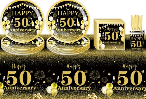 Black gold 50th birthday - gold, party
