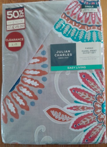 Aria coral single duvet - set, by