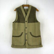 Brook Taverner Tweed Shooting Vest Mens 40 Green Reid Taylor Sporting Waistcoat