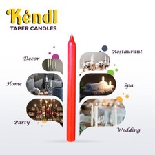 NON-DRIP Tapered Red Candles