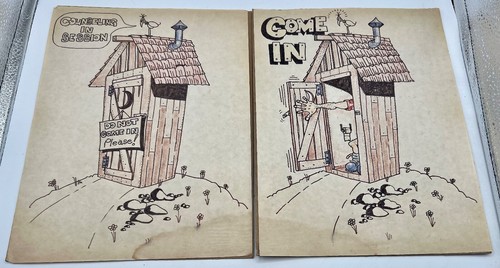 Pair vintage original comic - original,