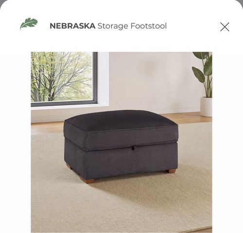 Nebraska storage footstool - nebraska,