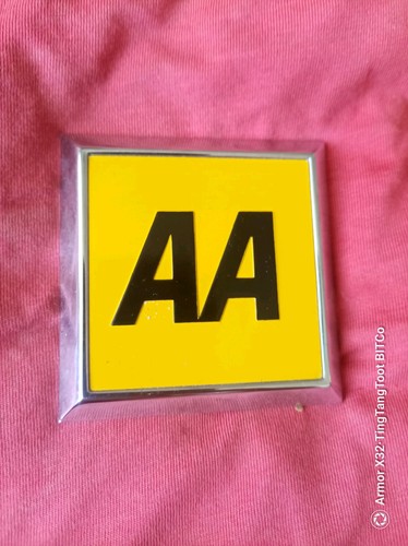 Vintage car badge - aa,