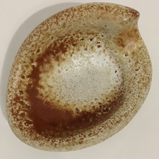 Pretty Ruscha MCM Asymmetrical Fat Lava WGP Oval Shaped Small Pin Dish / Tray