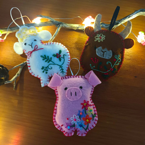 Christmas set felt - of, hand
