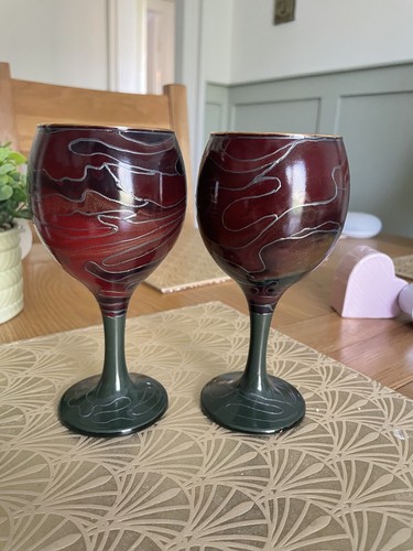 Vintage ruby red wine - red,