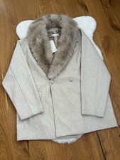 Zara Soft Coat With Faux Fur