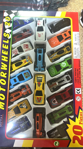 Assorted 20pcs diecast cars - assorted,
