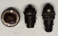 Vintage Sockets 1950's in Bakelite