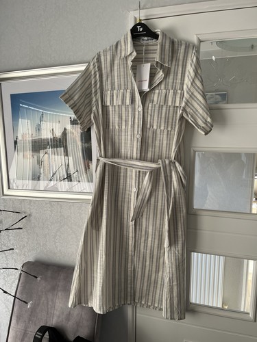Self portrait striped belted - self,