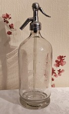 Antique Glass Etched Bottle