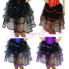 Long Tutu Skirt Satin Trim