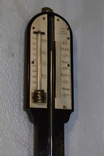 Antique stick barometer signed