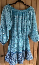 Juliet Dunn London  Dress Mini -Cold Shoulder~Cotton O/S NWOT