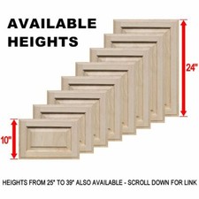 Unfinished Oak Square Raised