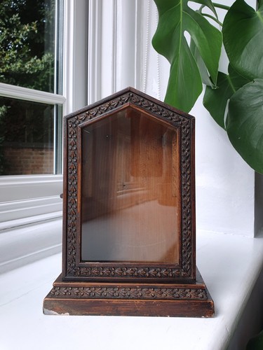 Antique wooden empty clock - antique,