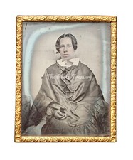AMBROTYPE LADY IN RIBBON