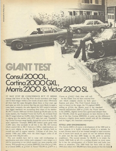 Morris 2200 ford - ford, consul