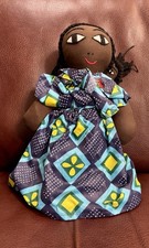 A handcrafted rag doll