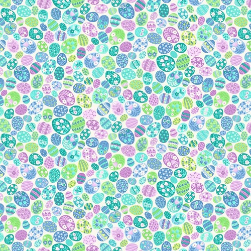 Easter fabric eggstravaganza - easter, fabric: