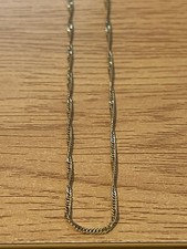 Vintage Hallmarked 14ct Yellow Gold Twisted Curb Link Bracelet 24cm / 9.448"