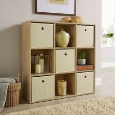 Storage Cube 9 Shelf Bookcase Wooden Display Unit Organiser Home Furniture