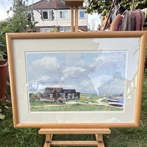 Framed coastal harbour - framed,