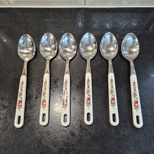 6 X JOHNSON BROTHERS FRESH FRUIT DESSERT SPOONS BY VINERS IMMACULATE CONDITION