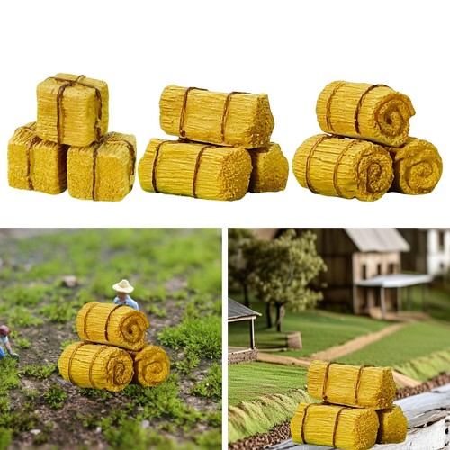 3pcs mini hay bales harvest - 3pcs,