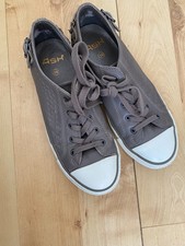 ASH Virgo taupe grey  leather