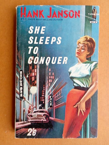 Hank janson she sleeps to - she,