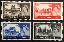 GB QEII 1967 Wilding Castles