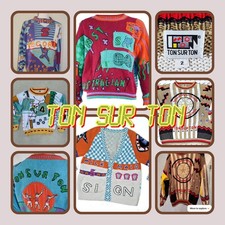 Ton Sur Ton Vintage Jumper Cable Knit Chipie Classic Nouveau Size XXL Rare