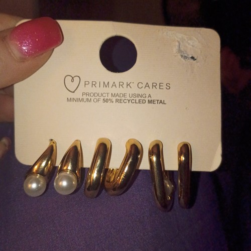 Primark gold tone hoop stud - gold, &