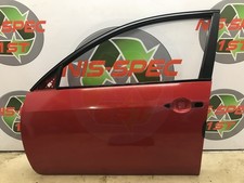 2005 Nissan Primera P12 Passenger Side Front Door in Flame Red Z10 2001-2008
