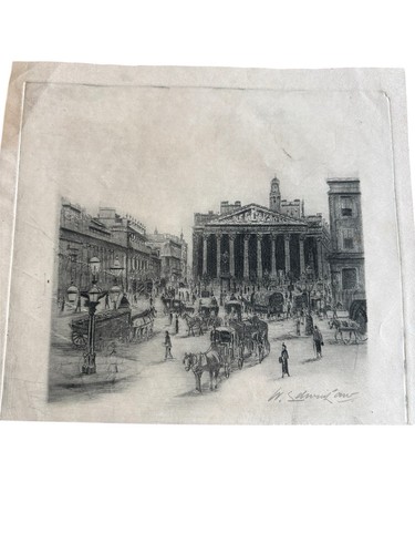Original signed etching - etching, w