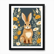 Baby Animal Illustration  Hare