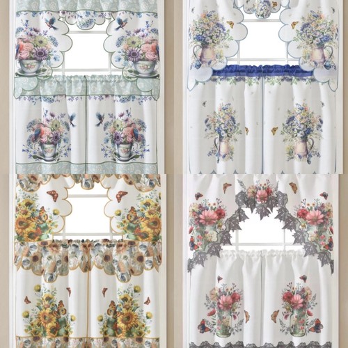 3pc kitchen tier valance - 3pc,