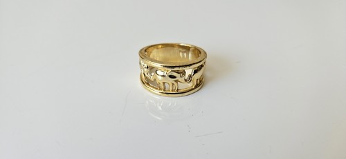 Vtg gold tone - gold, elephant