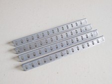 4 x Meccano 15 Hole Angle Girder 8b Zinc Stamped Tarnished