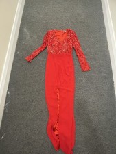Virgos Lounge red split maxi