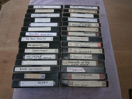 Vhs cassettes used - cassettes, 30.